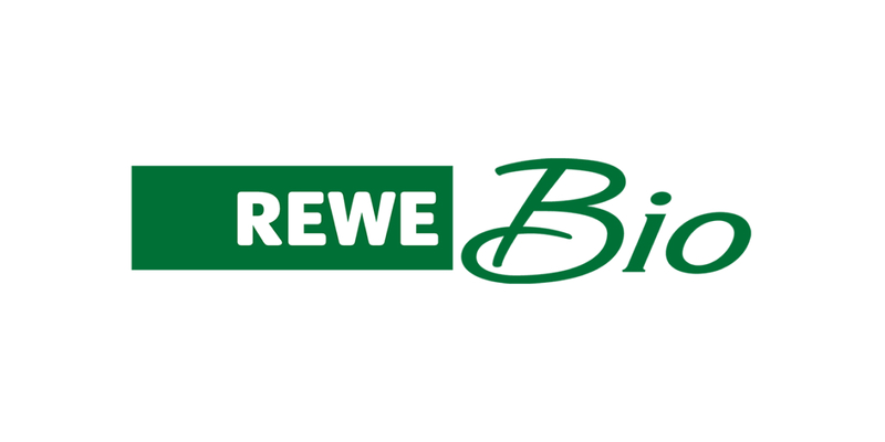 Das grün-weiße REWE Bio Logo. 