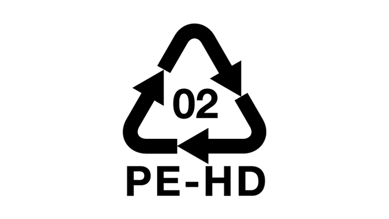 02-Recyclingcode für PE-HD