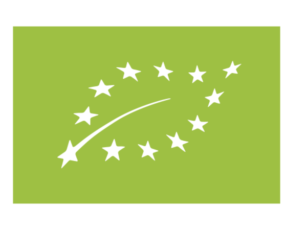 Das EU Bio-Siegel: ein grünes Rechteck mit zwölf weißen Sternen.