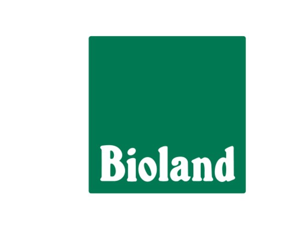 Das grüne, rechteckige Siegel mit der Aufschrift „Bioland“.