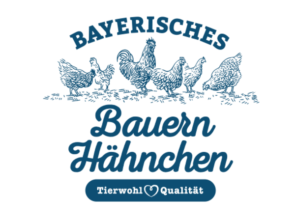 Die „Bayerischen Bauernhähnchen“ werden in Bayern nach den Vorgaben der Haltungsform 3 aufgezogen.  