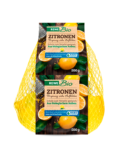 Frische REWE Bio Zitronen. 